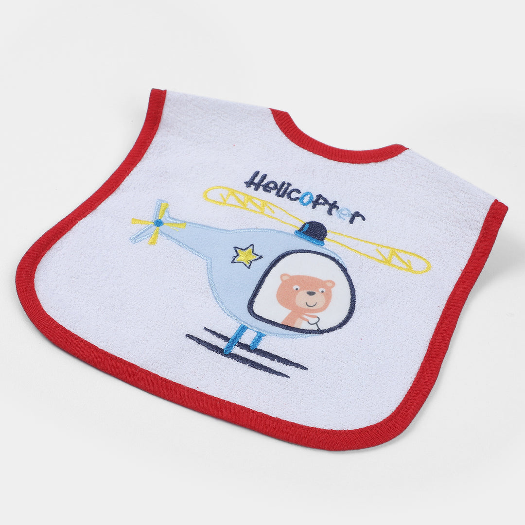 Terry Bib Embroidered Turkey