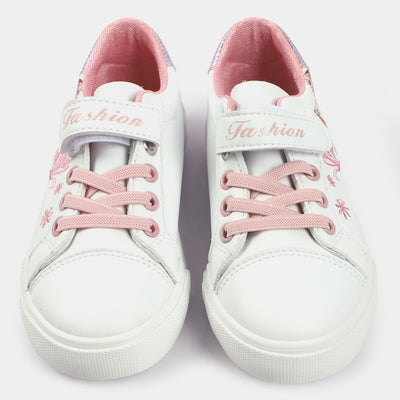 Girls Sneakers 5790-White/Pink