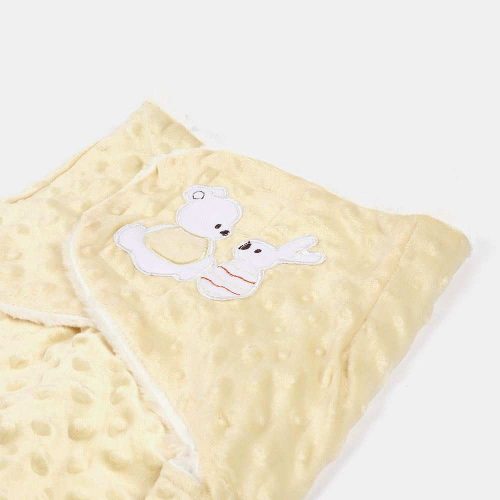 Swaddle Wrap Velvety Fur For Infant