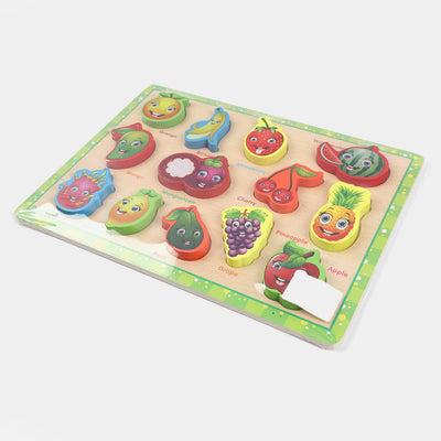 Fruits Wooden Puzzle Board For Kids