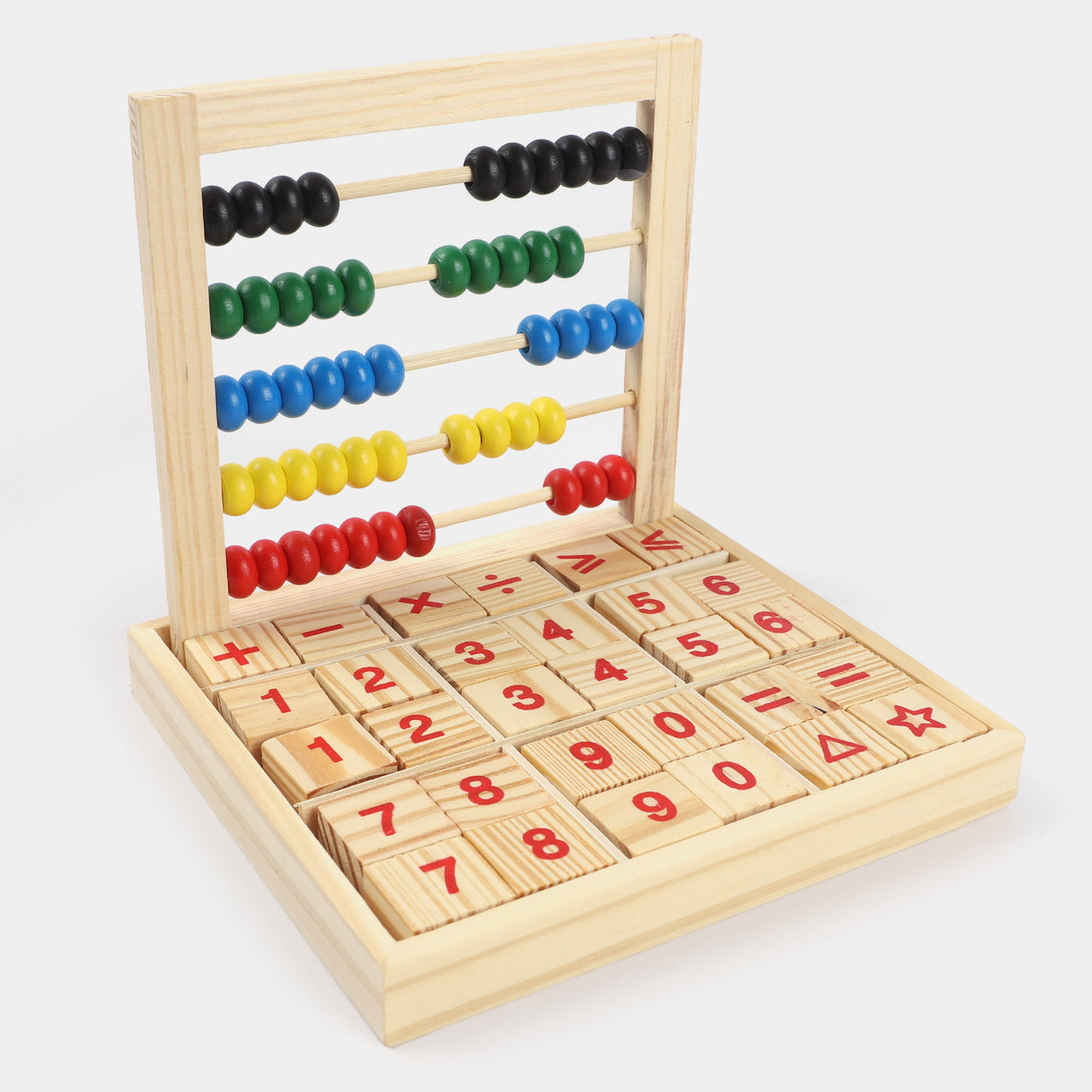 Wooden Abacus Study Blocks Toy