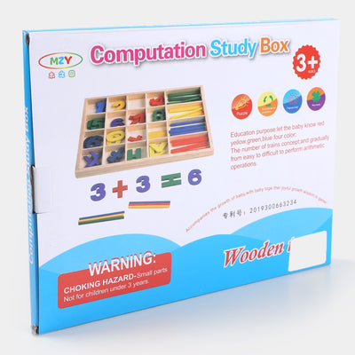 Computation Study Box Wooden Toy