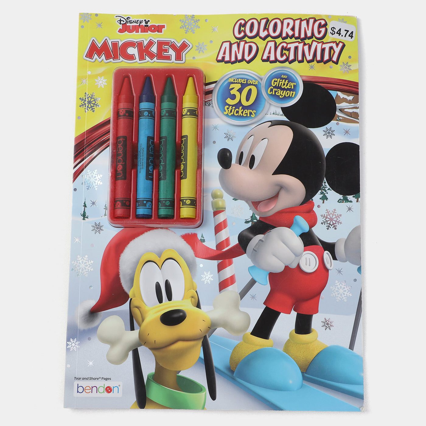 Mickey Mouse Carynons Colouring Sticker Book