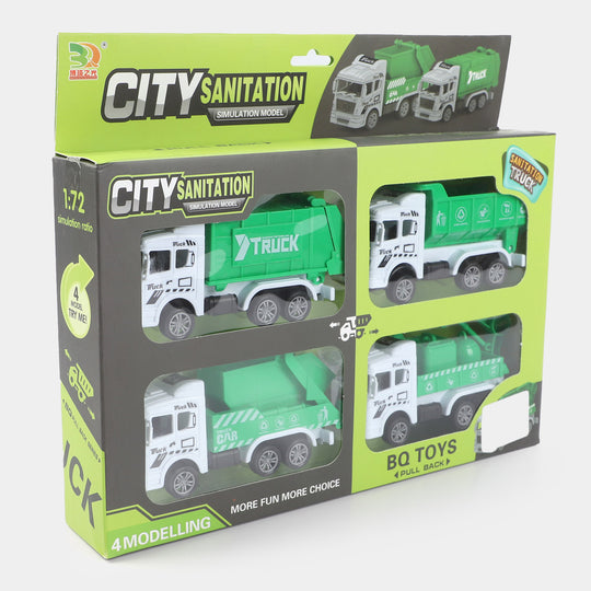 Pull Back City Truck For Kids