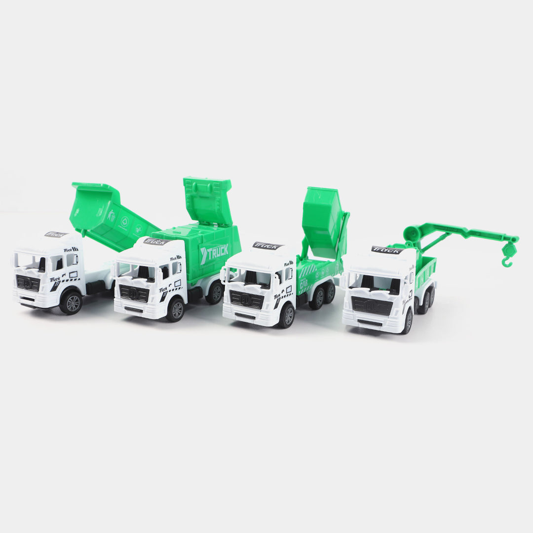 Pull Back City Truck For Kids
