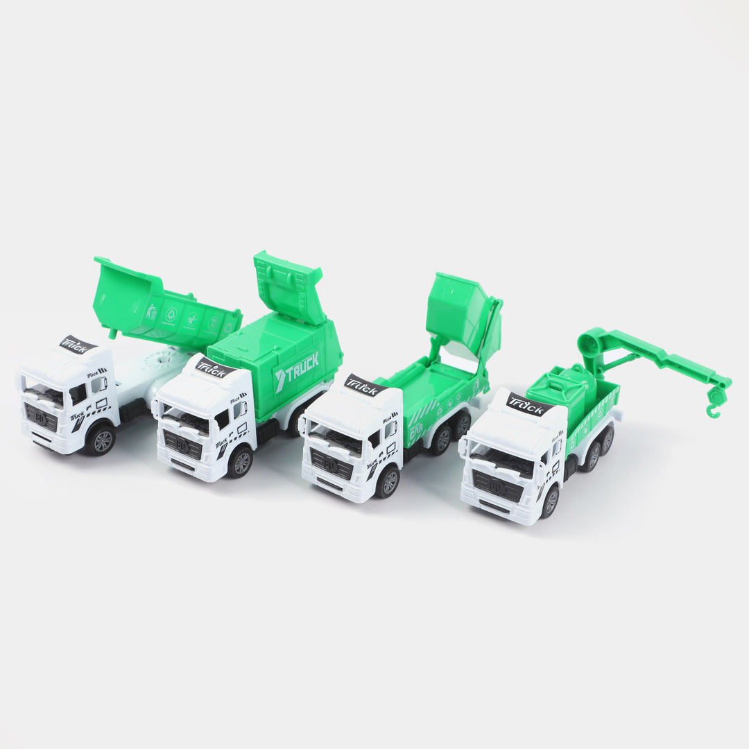 Pull Back City Truck For Kids