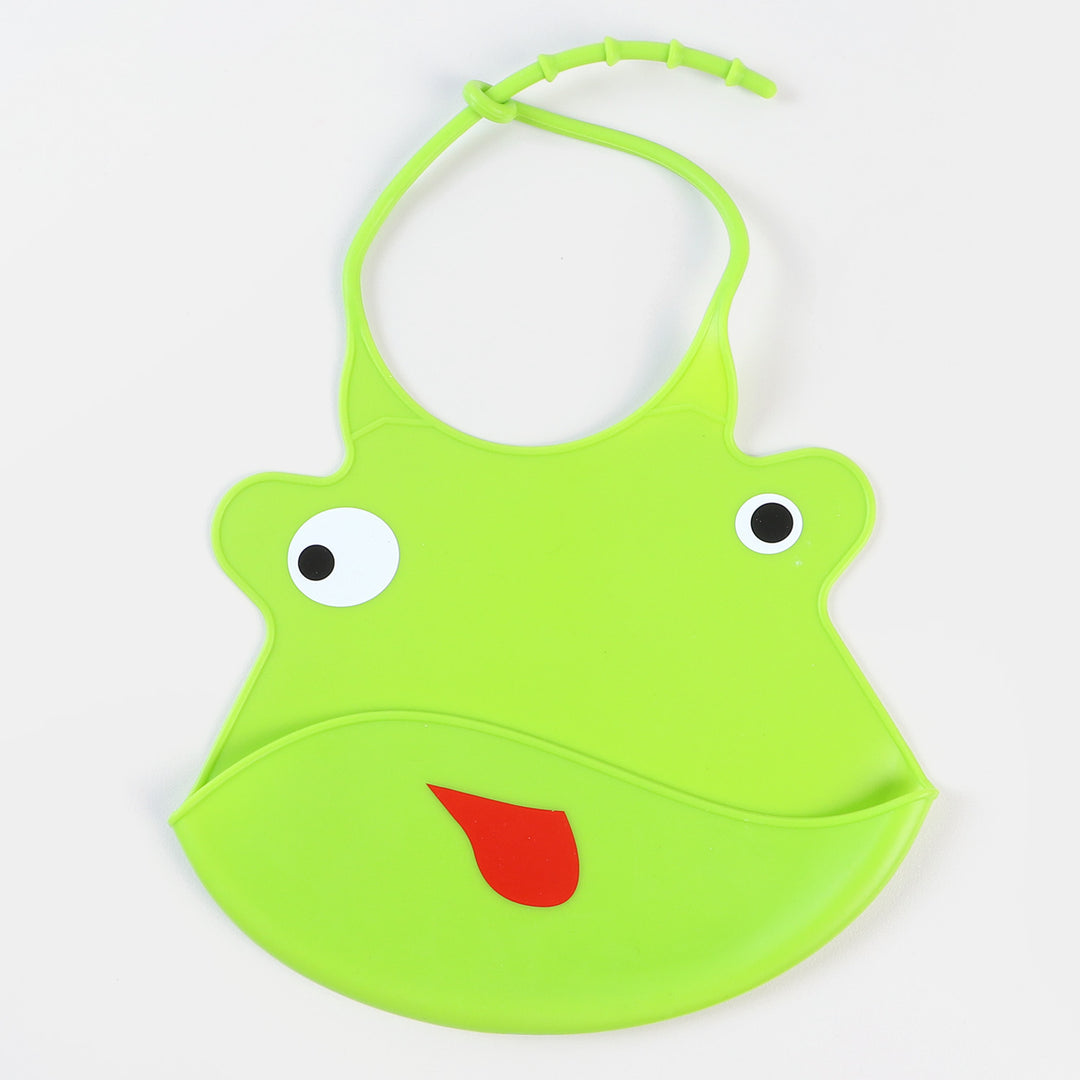 Baby Silicone Bib Green | 3M+