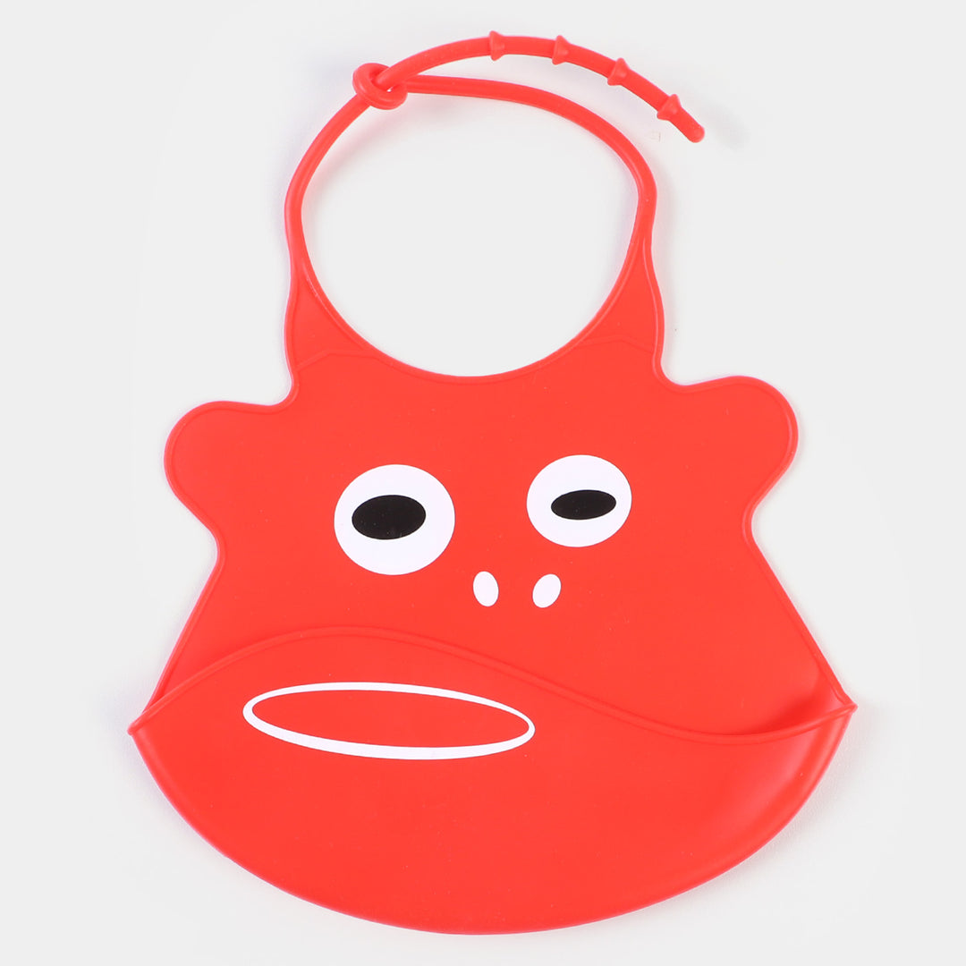 Baby Silicone Bib Red | 3M+