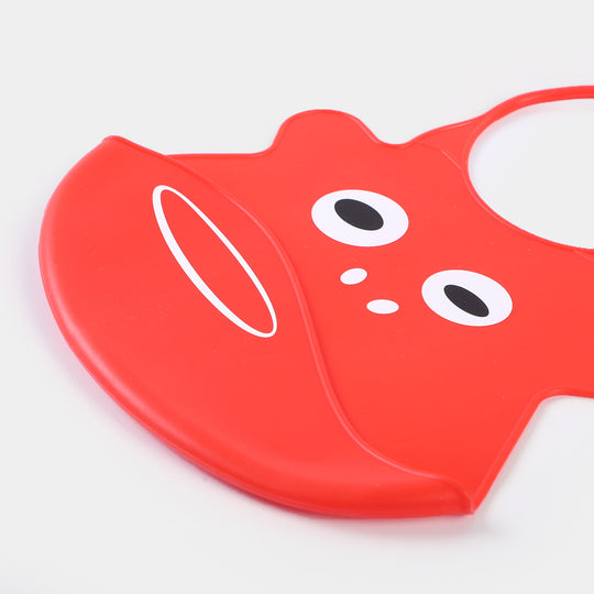 Baby Silicone Bib Red | 3M+