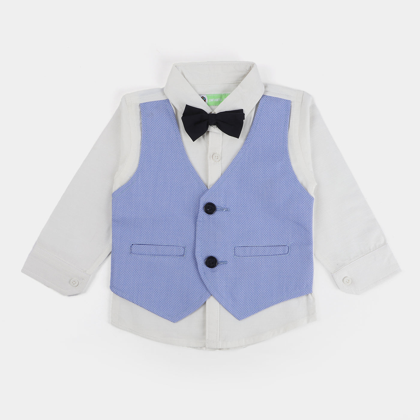 INFANT BOYS COTTON 2PC SUIT - Sky Blue