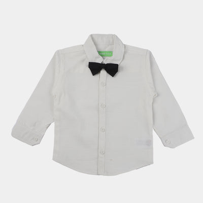 Infant Boys Blended 3Pcs Suit D002-W23-White