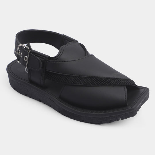 Boys Peshawari Sandal -BLACK