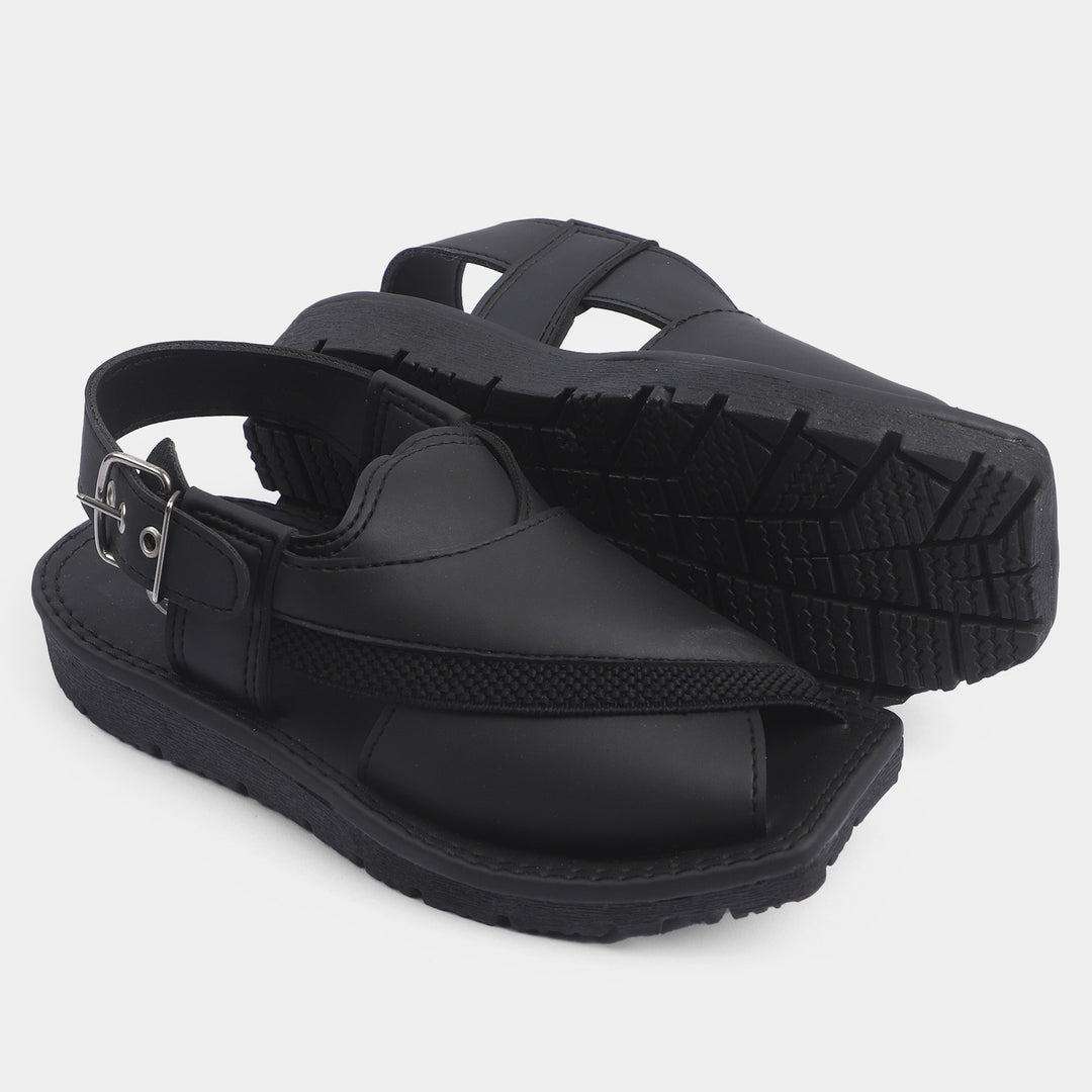 Boys Peshawari Sandal -BLACK