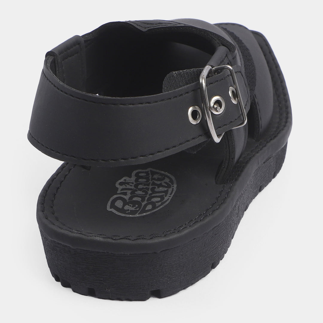 Boys Peshawari Sandal -BLACK