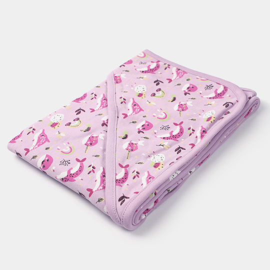 Infant Printed Wrapping Sheet | Lilac