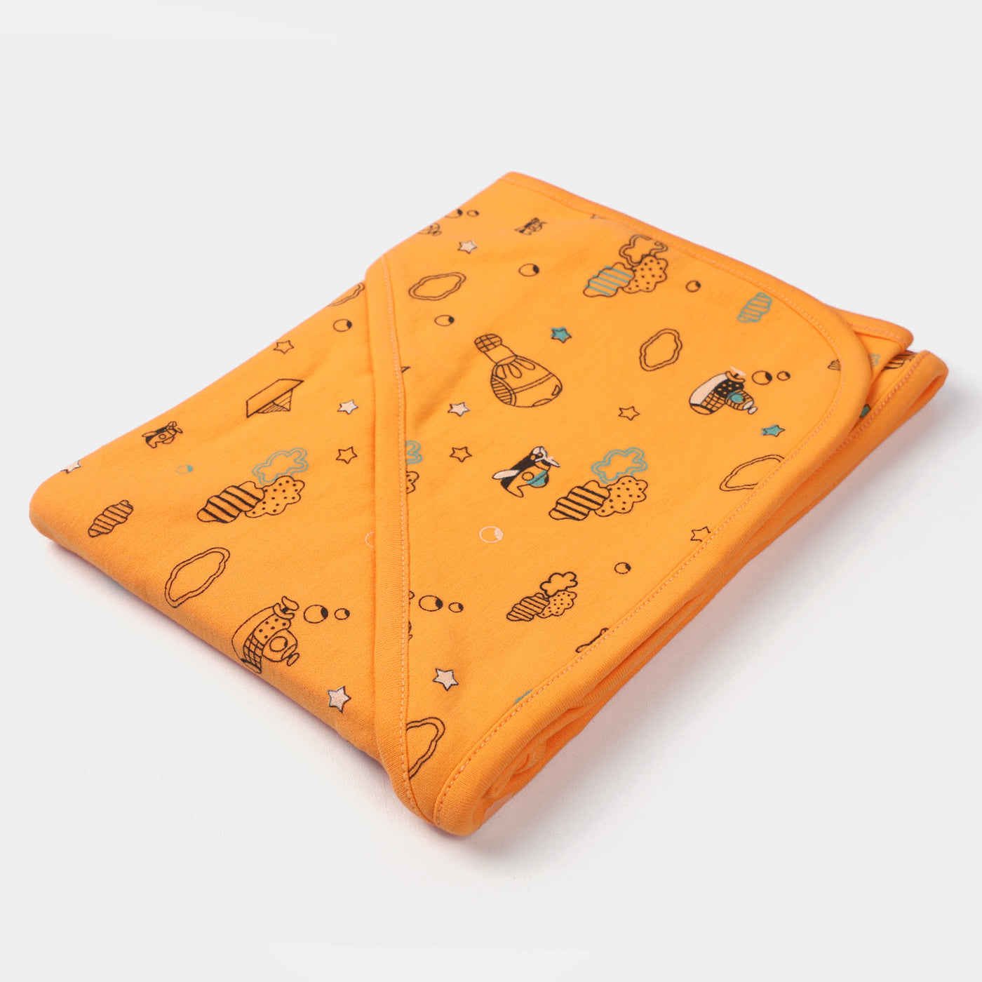 Infant Printed Wrapping Sheet | ORANGE