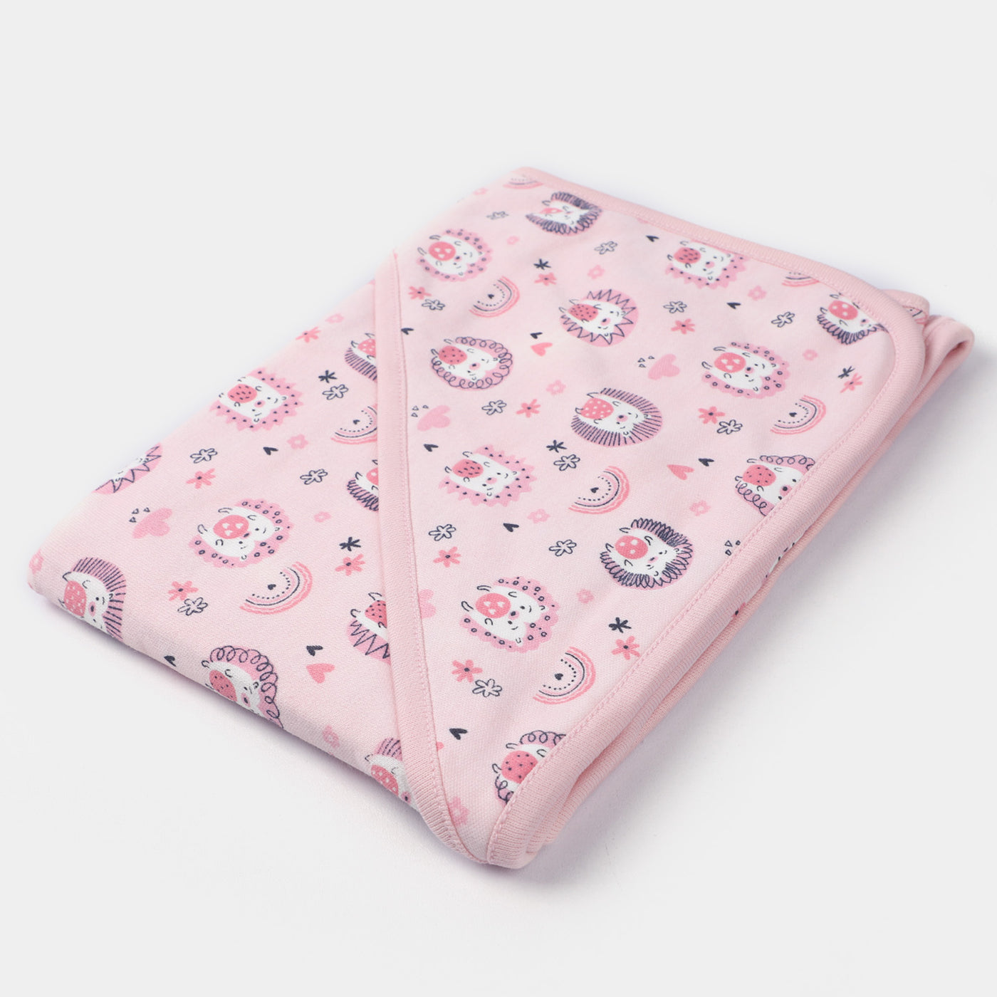 Printed Baby Wrapping Sheet | Pink