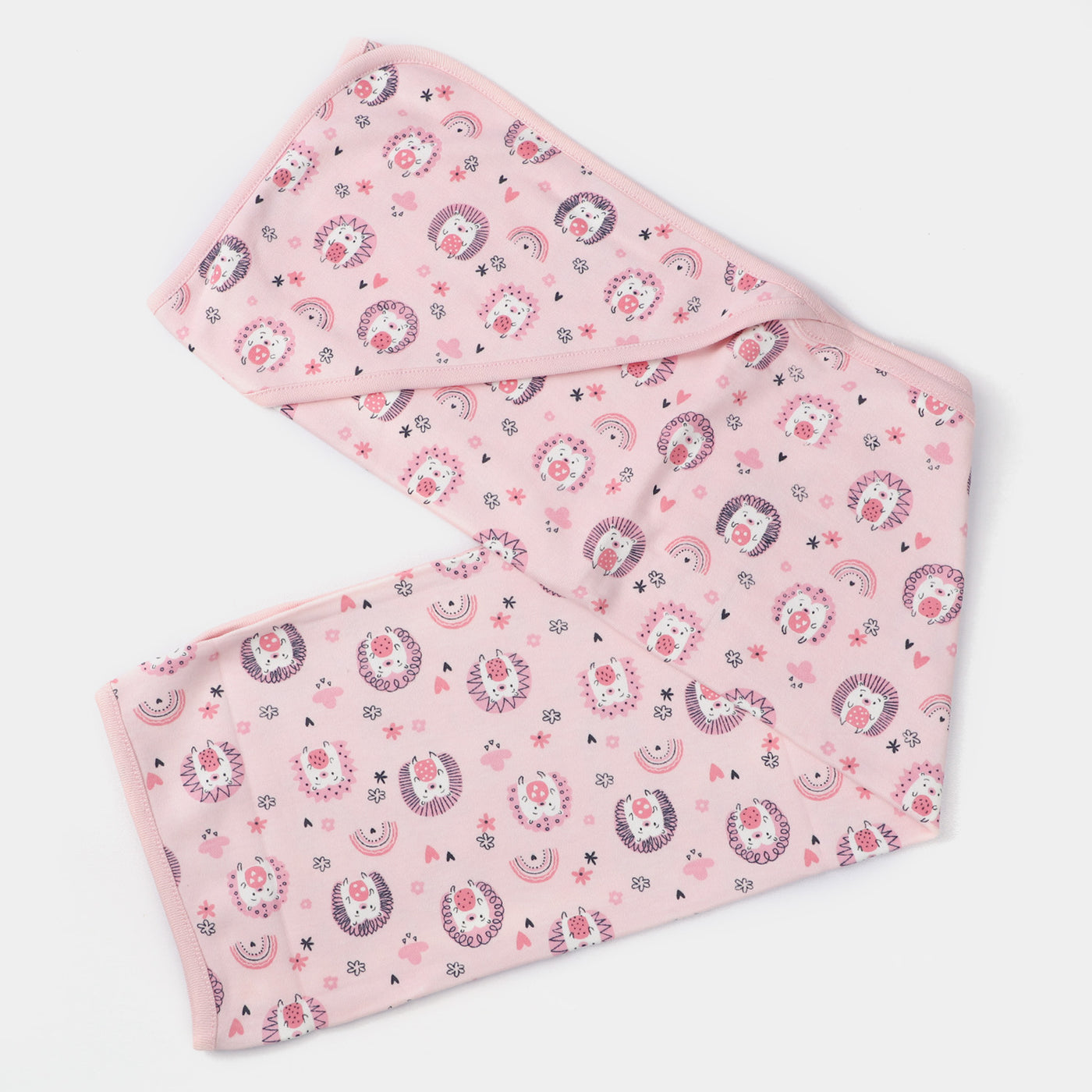 Printed Baby Wrapping Sheet | Pink