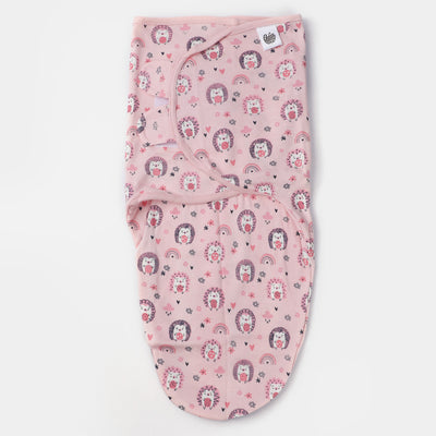 Printed Baby Swaddle | Pink