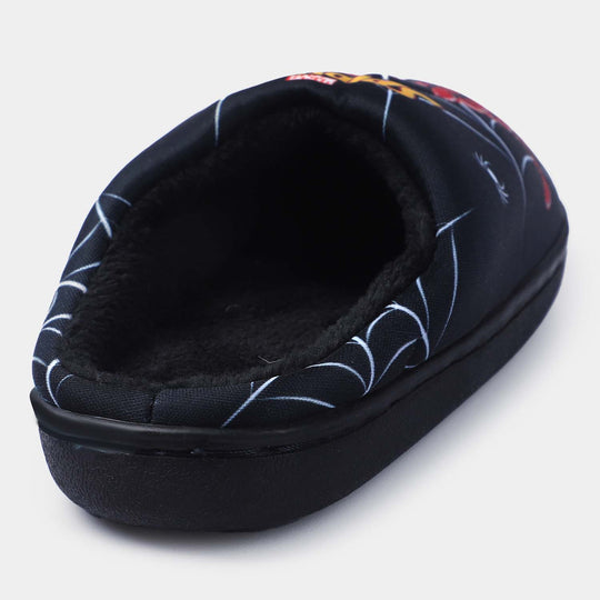 Boys Slipper Fur-BLACK