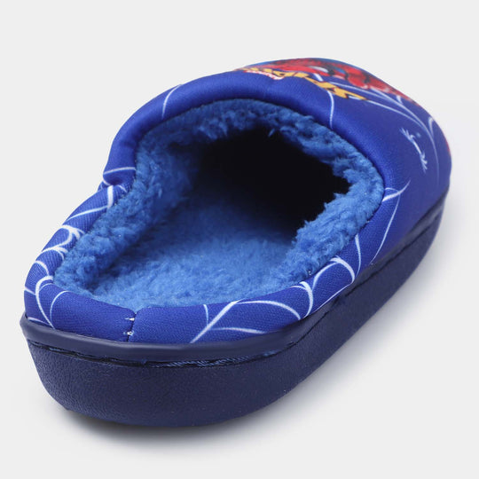 BOYS FUR SLIPPER -BLUE