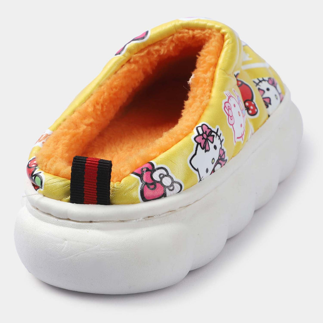 Character Girls Slipper Fur Character-Yellow