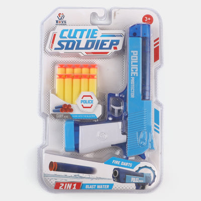 2 In 1 Soft Blaster And Water Gun For Kids