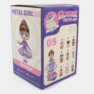 Electric 360 Rotating Petal Girl Toy