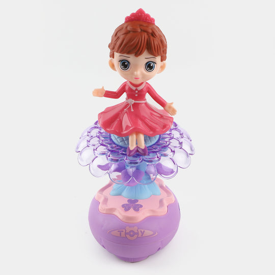 Electric 360 Rotating Petal Girl Toy