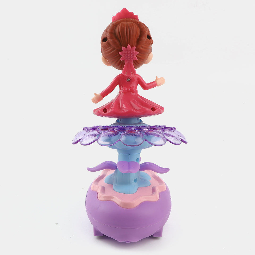 Electric 360 Rotating Petal Girl Toy