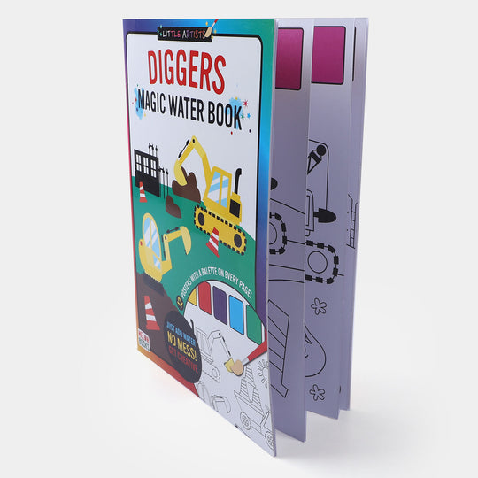 Little Artists Diggers Magic Water Book