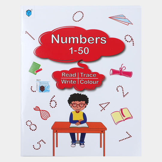 Numbers 1-50 Writing & Read Book For Kids