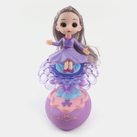 Electric 360 Rotating Petal Girl Toy