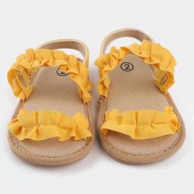 Baby Girls Shoes C-744-Yellow