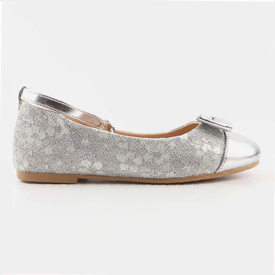 Girls Pumps ZP-001-SILVER