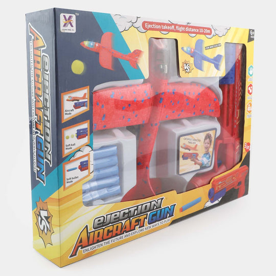 Ejection Aircraft Launcher Foam Plane- Red
