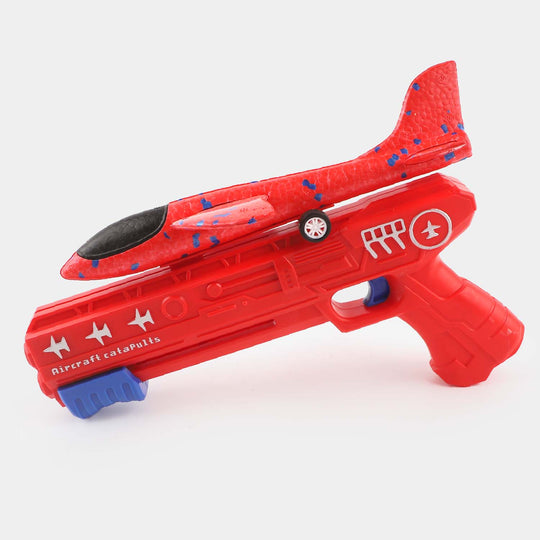 Glider Plane Foam Launcher Toy - Red