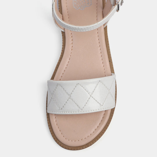 Girls Sandal 456-56-White