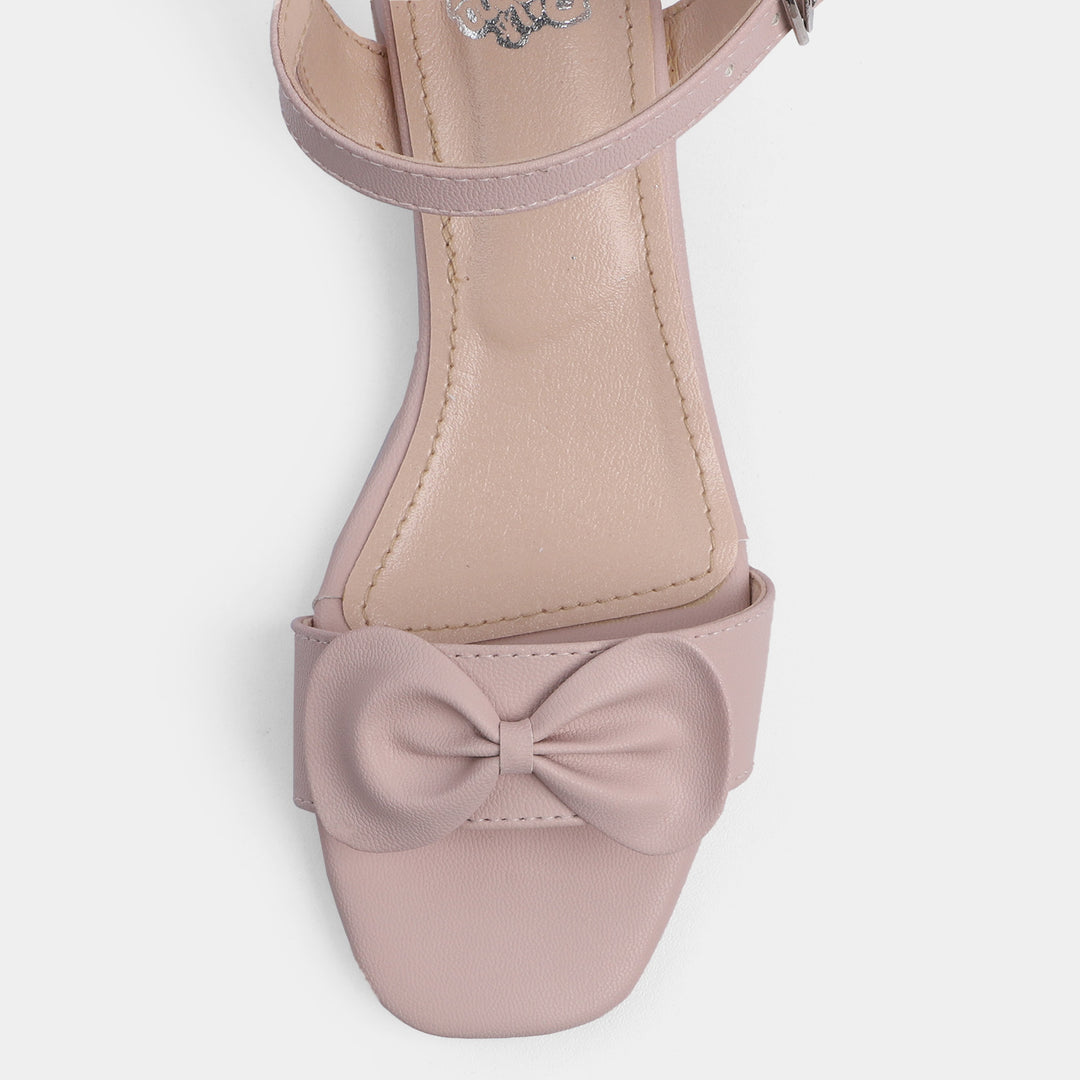 Girls Sandal Heels 456-52-Peach