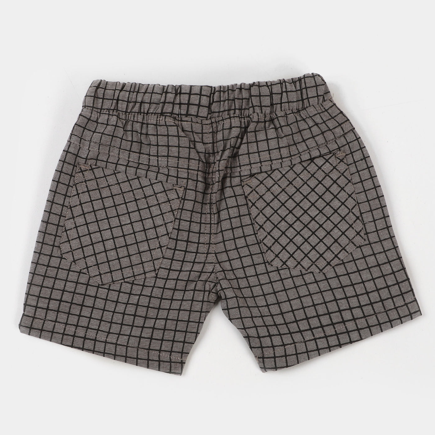 Infant Boys Suit Checks - BROWN