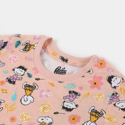Infant Girls T-Shirt Character Printed - Scallop