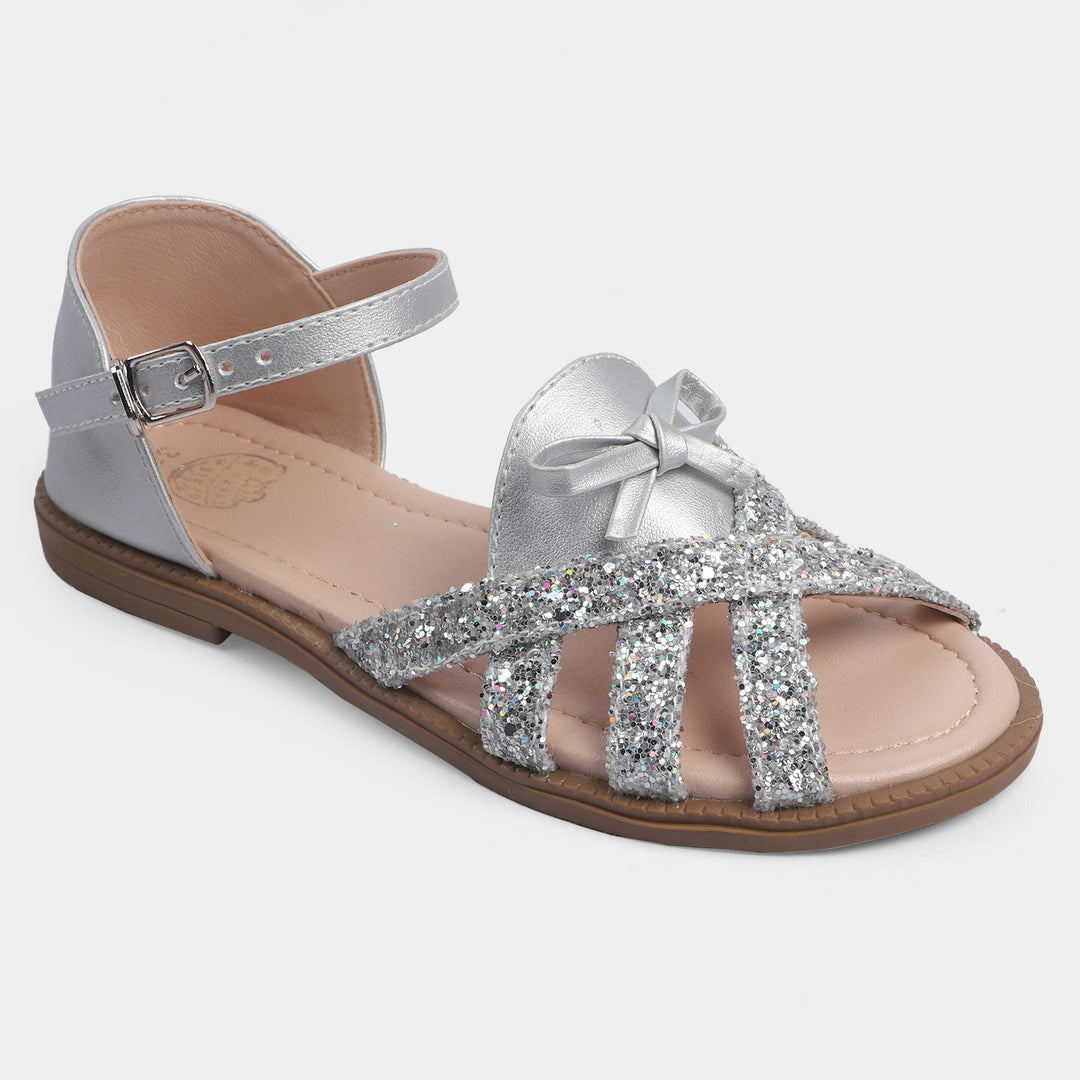 Girls Sandal 456-55-SILVER