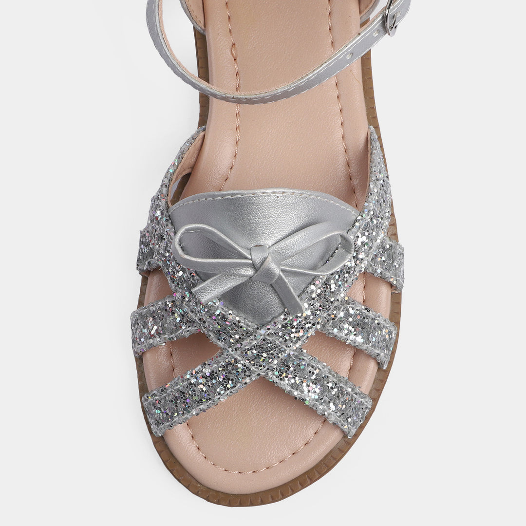 Girls Sandal 456-55-SILVER