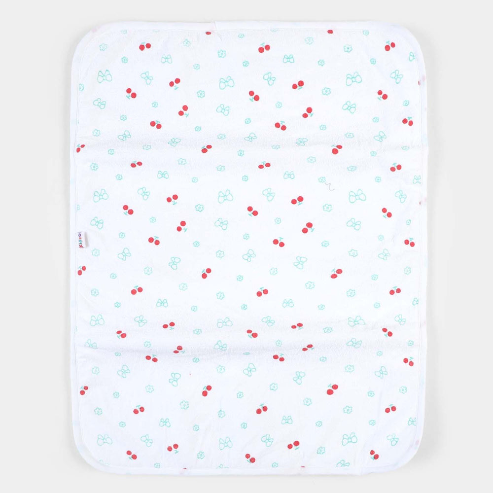Baby Changing Sheet Terry 45*60 | Cherry Green