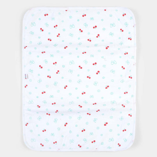 Baby Changing Sheet Terry 45*60 | Cherry Green