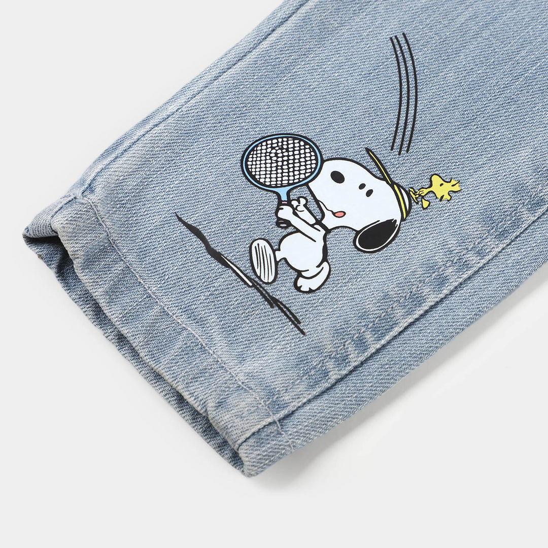 Girls Denim Over All Game - Ice Blue