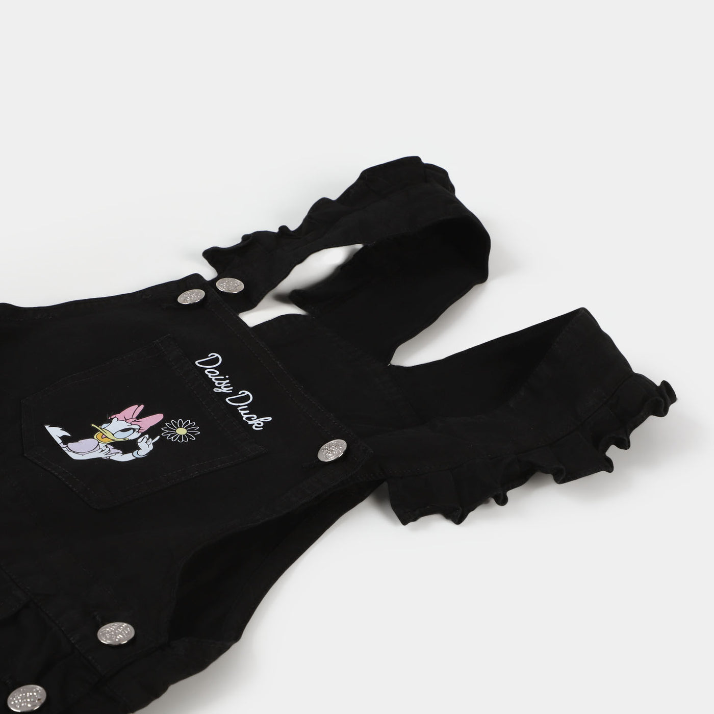 Girls Cotton Over All Duck - BLACK