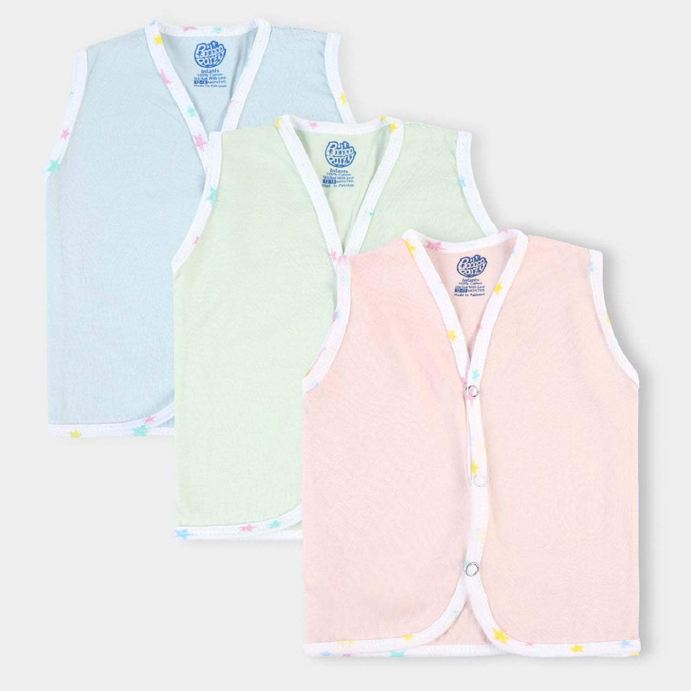 Infant Sando Vest | Pack of 3 | 12-18M