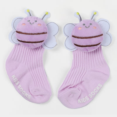 Infant Cap With Pair Socks Set | 3M+