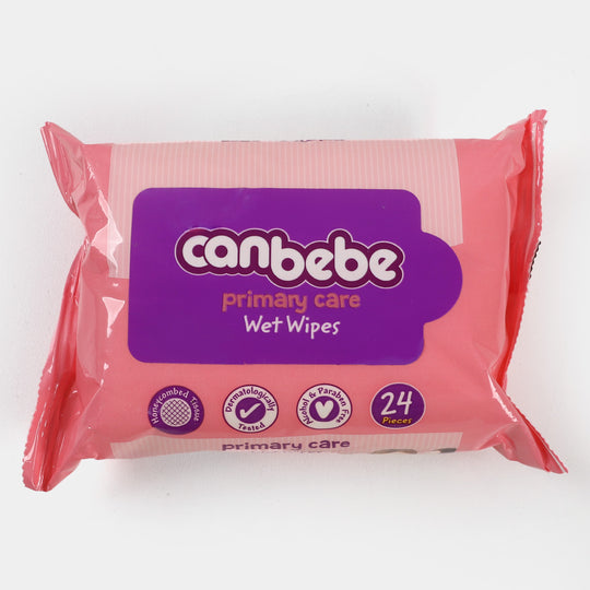 Canbebe Primary Care Wet Wipes 24"s